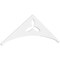 Ekena Millwork Pitch Naple Architectural Grade PVC Gable Pediment, 72"W x 24"H x 1"P (8/12) GPP072X024X100NAP - alternate 1
